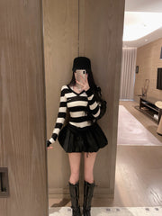 MIUMIU TOP AND SKIRT SET STYLE 444