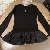 DIOR 25S LONG-SLEEVE PEPLUM T-SHIRT STYLE 186