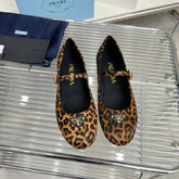 BALLET FLAT IN HONEY HORSEHAIR