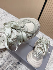 BALENCIAGA 25S 3XL SNEAKERS IN TAUPE GRAY PU LEATHER