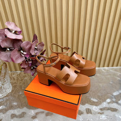JAM 30 SANDAL IN BRONZE BROWN CALFSKIN