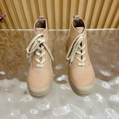 HM 25S KOOLER ANKLE BOOTS IN BEIGE CANVAS