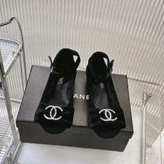 BOW MARY JANE SHOES IN BLACK VELVET