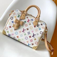 SPEEDY BANDOULIÈRE BAG 25 IN MULTICOLOR MONOGRAM CANVAS