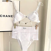 CC BIKINI SWIMSUIT SET IN WHITE 608920