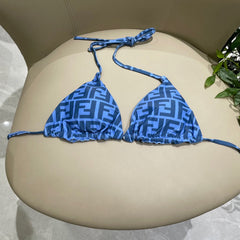 FENDI BIKINI 25S TWO PIECE IN BLUE 742662