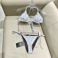 FENDI BIKINI 25S TWO PIECE IN GRAY 742663