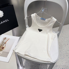 CAMISOLE 624507 IN WHITE COTTON RIBBED