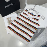 STRIPED TANK TOP 627700 IN WHITE MIX MULTICOLR COTTON RIBBED