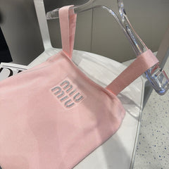 CAMI TOP 643227 IN PINK COTTON RIBBED KNIT