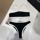CHANEL BIKINI 25S TWO PIECE IN BLACK 742680
