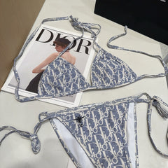DIOR BIKINI 25S TWO PIECE IN LIGHT BLUE 742677