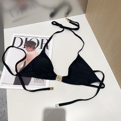 LOEWE BIKINI 25S TWO PIECE IN BLACK FULL 742673