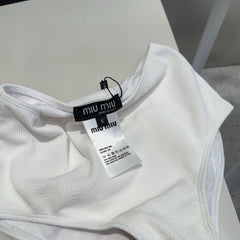 MIUMIU BIKINI 25S TWO PIECE IN WHITE 742670