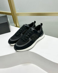 SNEAKER IN BLACK SUEDE AND BREATHABLE MESH