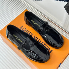 LV WOMEN SOHO FLAT MARY JANE IN BLACK CALFSKIN