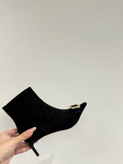 BELLE VIVIER CHELSEA BOOTIES IN BLACK SUEDE