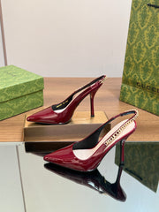 GG SIGNORIA SLINGBACK PUMP BLOOD LAMBSKIN