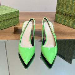 GG SIGNORIA SLINGBACK PUMP SHAMROCK LAMBSKIN