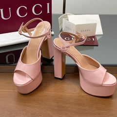 HIGH HEEL SANDALS 13 CM IN LIGHT PINK LAMBSKIN