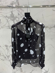 YSL 25S POLKA DOT SHIRT STYLE 212