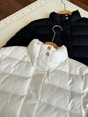 MONCLER 25S LIGHTWEIGHT STAND-COLLAR DOWN JACKET 221