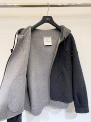 MONCLER 25S CASHMERE HOODED JACKET 201