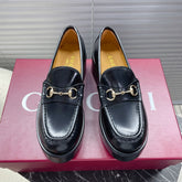 HORSEBIT PLATFORM LOAFER IN BLACK CALFSKIN