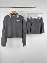 MIUMIU TOP AND SKIRT SET STYLE 373