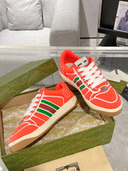 SNEAKER IN ROSE RED MIX COLORFUL CALFSKIN