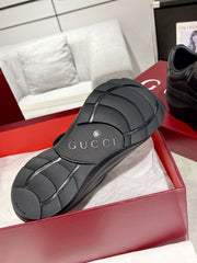 GG WAVE SNEAKER IN BLACK CALFSKIN