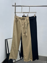 MIUMIU STRAIGHT-LEG KHAKI PANTS STYLE 281