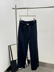 MIUMIU STRAIGHT-LEG KHAKI PANTS STYLE 280