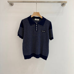 MIUMIU KNIT POLO SHIRT STYLE 392