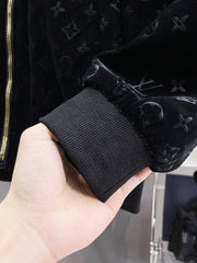 LV JACKET IN BLACK MONOGRAM VELVET 239034