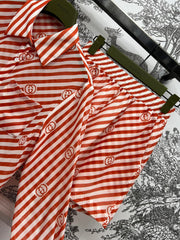 GUCCI LONG SLEEVE SHIRT AND SHORTS SET 268768