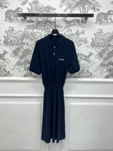 MIU POLO DRESS NAVY BLUE 274598