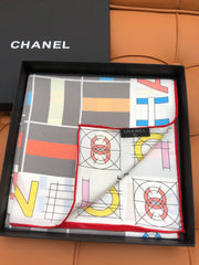 CHANEL 25S SCARF 90 IN SILK 704585