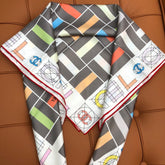 CHANEL 25S SCARF 90 IN SILK 704585