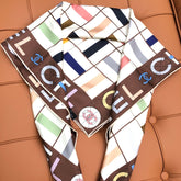 CHANEL 25S SCARF 90 IN SILK 704586