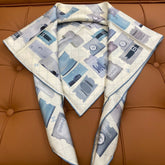 CHANEL 25S SCARF 90 IN SILK 703698