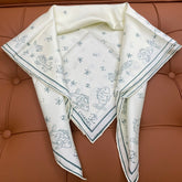 CHANEL 25S SCARF 90 IN SILK 703706