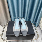 CC SLINGBACK 25S 25 MM GREY SUEDE