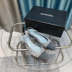 CC SLINGBACK 25S 25 MM GREY SUEDE