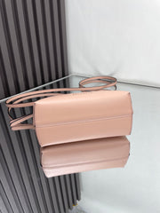 BY THE WAY MINI 18 IN ROSE FOG EMBOSSED CALFSKIN GOLD HARDWARE