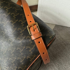 MEDIUM FOLCO BACKPACK 32 IN BLACK TRIOMPHE CANVAS