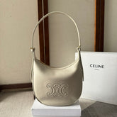SMALL HELOÏSE BAG CUIR 22 IN WHITE CALFSKIN EMBOSSED LOGO