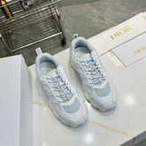 CD CHORONO SNEAKER IN WHITE AND LIGHT BLUE MESH