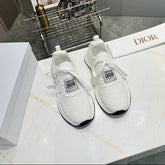 CD RUN SNEAKER IN WHITE MESH FABRIC TWO-TONE SOLE