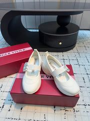 VIV' RUN BALLERINAS IN WHITE FABRIC